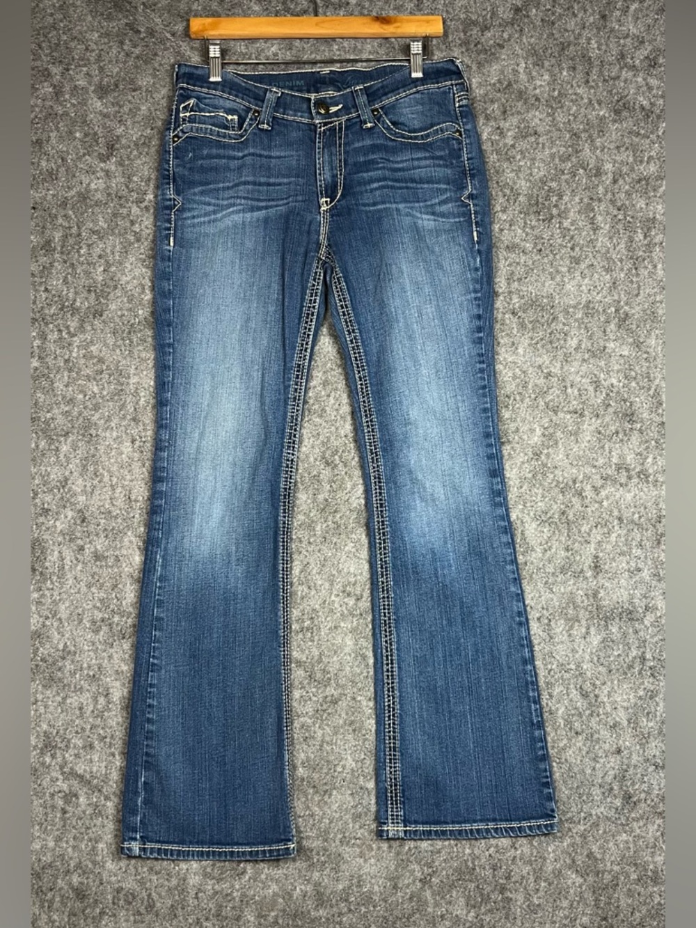 Ariat Jeans Bootcut Medium Wash Blue Denim Stretch Womens Sz 30x32 Jeans Pockets